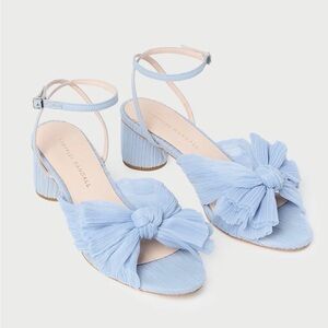 Loeffler Randall Blue Bow Sandals